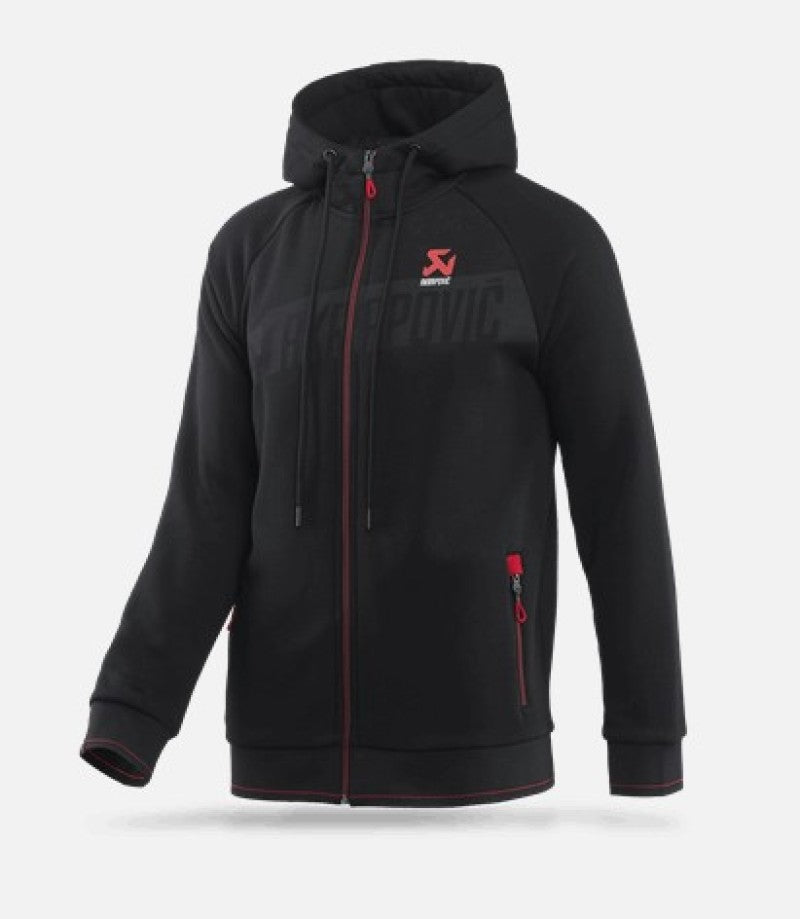 Akrapovic Mens Corpo Zip Hoodie Black - XL - Striker Modified