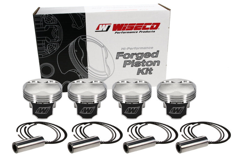 Wiseco Honda 4v DOME +6.5cc STRUTTED 87MM Piston Shelf Stock Kit - Striker Modified