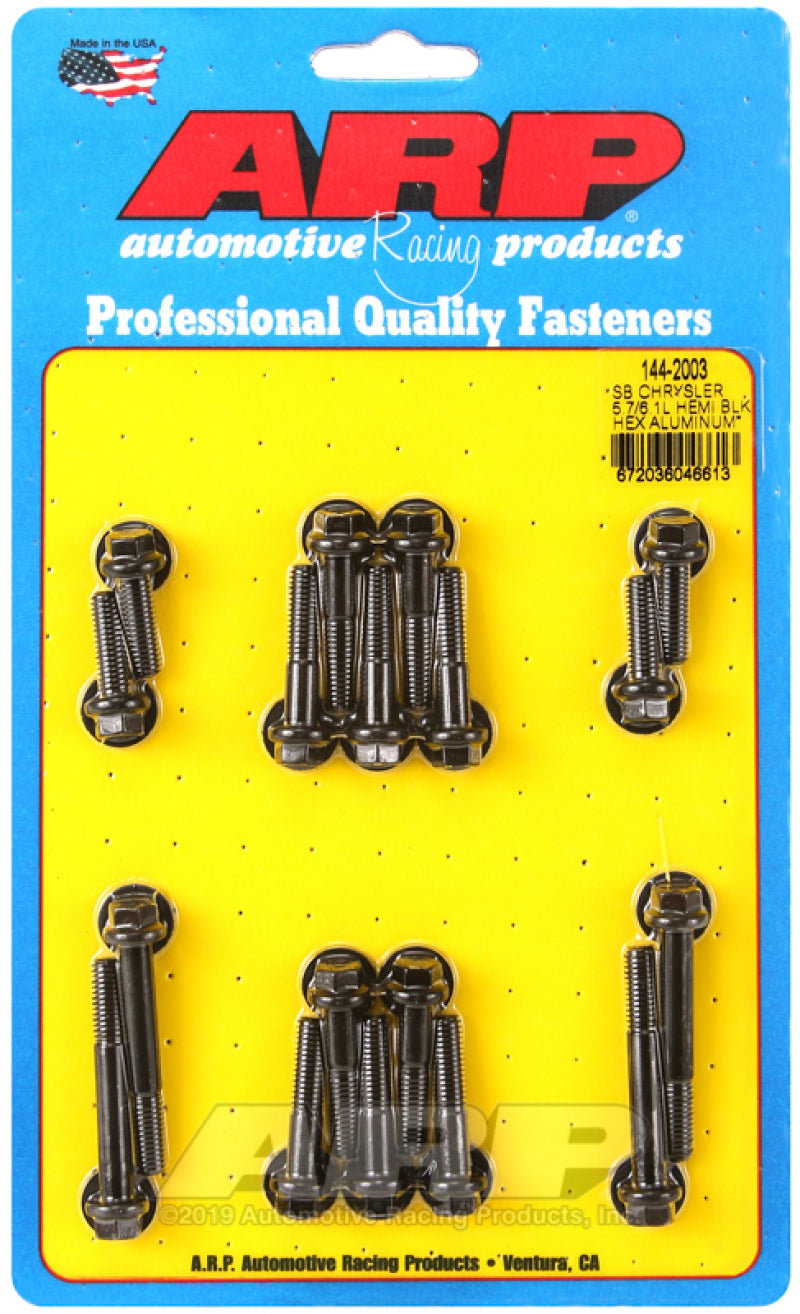 ARP Small Block Chrysler 5.7/6.1L Hemi Hex Aluminum Intake Manifold Bolt Kit - Striker Modified