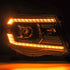AlphaRex 05-11 Toyota Tacoma PRO-Series Projector Headlights Plank Style Design Alpha Black w/DRL - Striker Modified