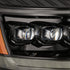 AlphaRex 06-08 Ram 1500HD NOVA LED Proj Headlights Plnk Style Alpha Blk w/Seq Signal/DRL/Amber LED - Striker Modified