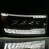 AlphaRex 06-08 Ram 1500HD NOVA LED Proj Headlights Plnk Style Alpha Blk w/Seq Signal/DRL/Amber LED - Striker Modified