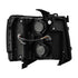 AlphaRex 07-13 Chevy 1500 LUXX LED Proj Headlights Plank Style Jet Blk w/ Activ Light/Seq Signal/DRL - Striker Modified