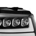 AlphaRex 07-13 Chevy Avalanche NOVA LED Proj Headlights Plank Style Gloss Black w/Activ Light/DRL - Striker Modified
