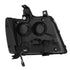 AlphaRex 07-13 Chevy Avalanche NOVA LED Proj Headlights Plank Style Matte Black w/Activ Light/DRL - Striker Modified