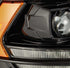 AlphaRex 09-18 Dodge Ram 2500HD LUXX LED Proj Headlights Plank Style Black w/Seq Signal/Smoked DRL - Striker Modified