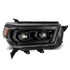 AlphaRex 10-13 Toyota 4Runner LUXX LED Proj Headlights Plank Style Alpha Black w/Seq Signal/DRL - Striker Modified