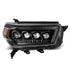 AlphaRex 10-13 Toyota 4Runner NOVA LED Proj Headlights Plank Style Alpha Black w/Seq Signal/DRL - Striker Modified
