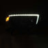 AlphaRex 10-13 Toyota 4Runner NOVA LED Proj Headlights Plank Style Alpha Black w/Seq Signal/DRL - Striker Modified