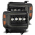 AlphaRex 14-18 GMC Sierra NOVA LED Proj Headlights Plnk Style Alpha Blk w/Activ Light/Seq Signal/DRL - Striker Modified