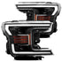 AlphaRex 18-20 Ford F-150 LUXX Style Projector Headlights Alpha Black w/Activation Light/DRL - Striker Modified