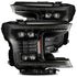 AlphaRex 18-20 Ford F-150 NOVA LED Proj Headlight Plank Style Alpha Blk w/Activ Light/Seq Signal/DRL - Striker Modified