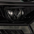 AlphaRex 19-21 Ford Ranger LUXX LED Proj Headlights Plank Style Alpha Black w/Seq Signal/DRL - Striker Modified