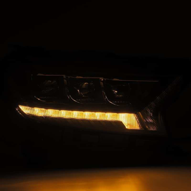 AlphaRex 19-21 Ford Ranger NOVA LED Proj Headlight Plnk Style Alpha Blk w/Activ Light/Seq Signal/DRL - Striker Modified