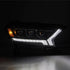 AlphaRex 19-21 Ford Ranger NOVA LED Proj Headlight Plnk Style Alpha Blk w/Activ Light/Seq Signal/DRL - Striker Modified