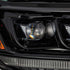 AlphaRex 19-21 Ford Ranger NOVA LED Proj Headlight Plnk Style Alpha Blk w/Activ Light/Seq Signal/DRL - Striker Modified