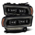 AlphaRex 19-21 Ram 2500 PRO-Series Projector Headlights Plank Style Alpha Black w/Activation Light - Striker Modified
