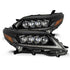 AlphaRex 2011+ Toyota Sienna NOVA LED Proj Headlights Plank Style Black w/Activ Light/Seq Signal/DRL - Striker Modified