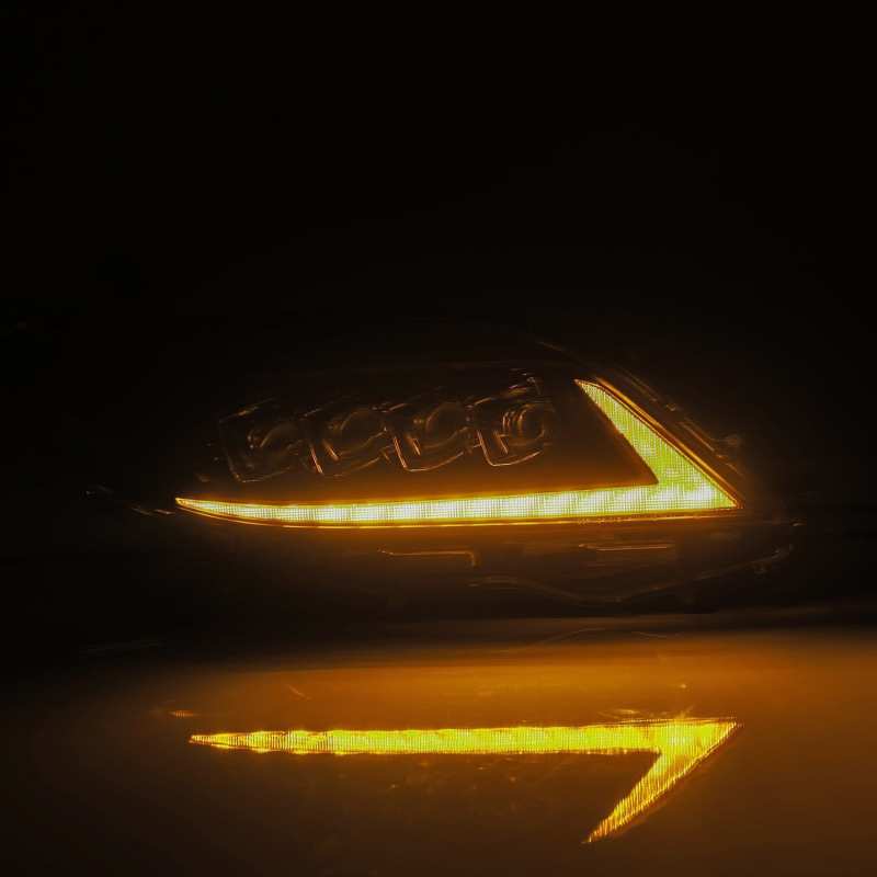 AlphaRex 2011+ Toyota Sienna NOVA LED Proj Headlights Plank Style Black w/Activ Light/Seq Signal/DRL - Striker Modified