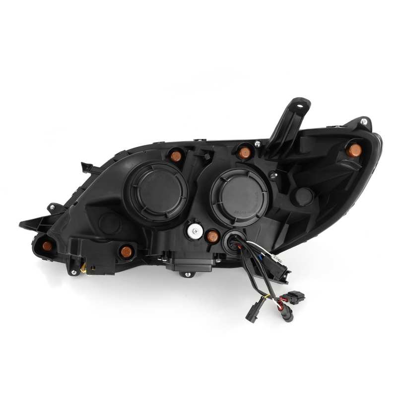AlphaRex 2011+ Toyota Sienna NOVA LED Proj Headlights Plank Style Black w/Activ Light/Seq Signal/DRL - Striker Modified