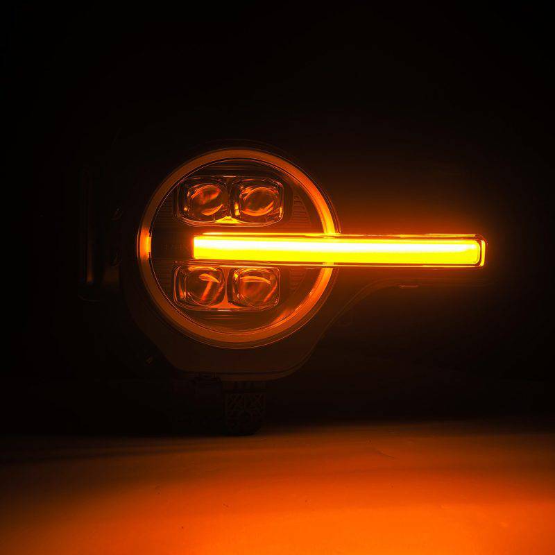 AlphaRex 21-23 Ford Bronco NOVA LED Projector Headlights Black - Striker Modified