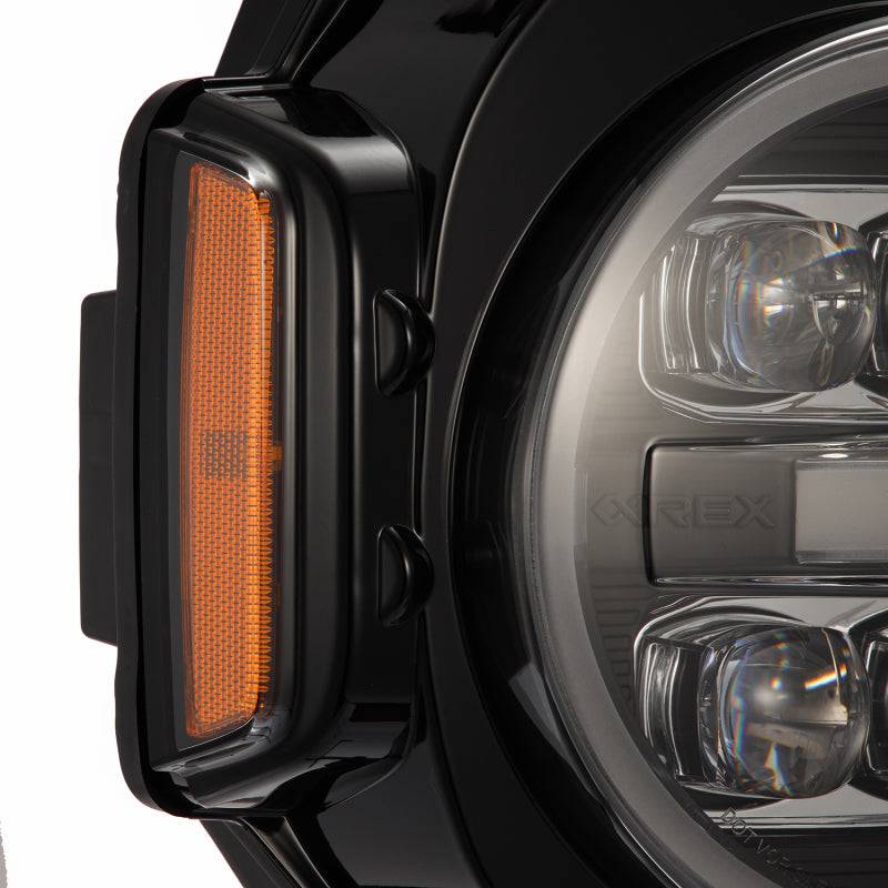 AlphaRex 21-23 Ford Bronco NOVA LED Projector Headlights Black - Striker Modified