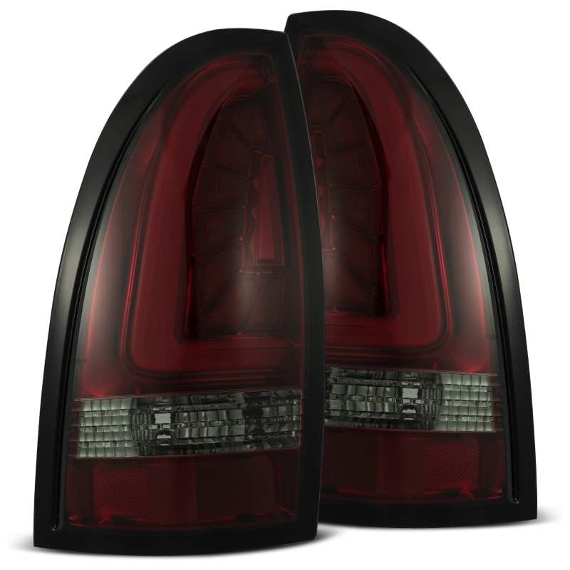AlphaRex 05-15 Toyota Tacoma PRO-Series LED Tail Lights Red Smoke - Striker Modified