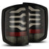 AlphaRex 14-18 Chevrolet Silverado 1500 PRO-Series LED Tail Lights Jet Black - Striker Modified