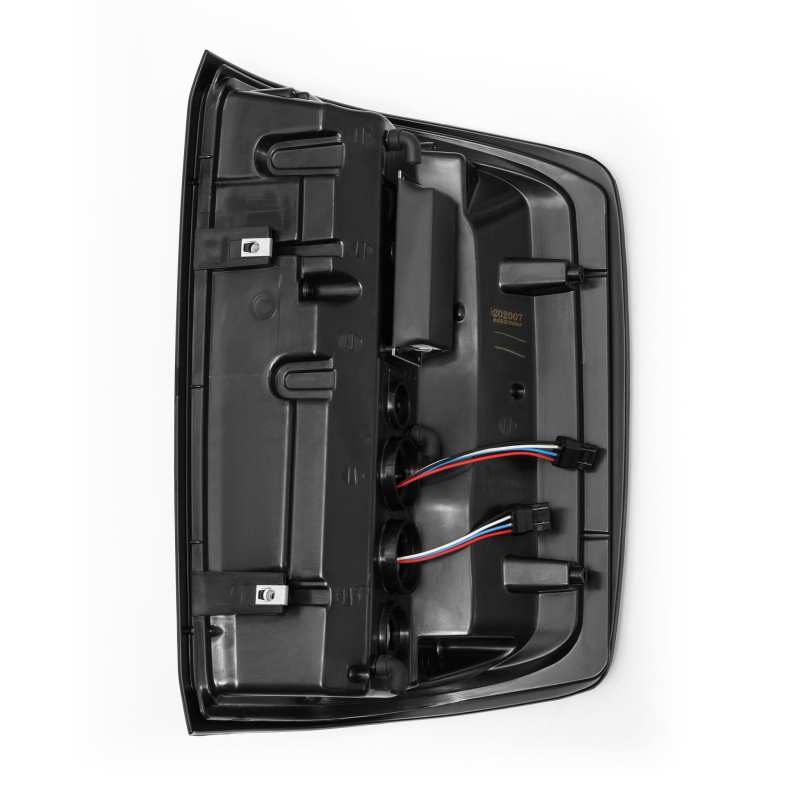 AlphaRex 14-18 Chevrolet Silverado 1500 PRO-Series LED Tail Lights Jet Black - Striker Modified