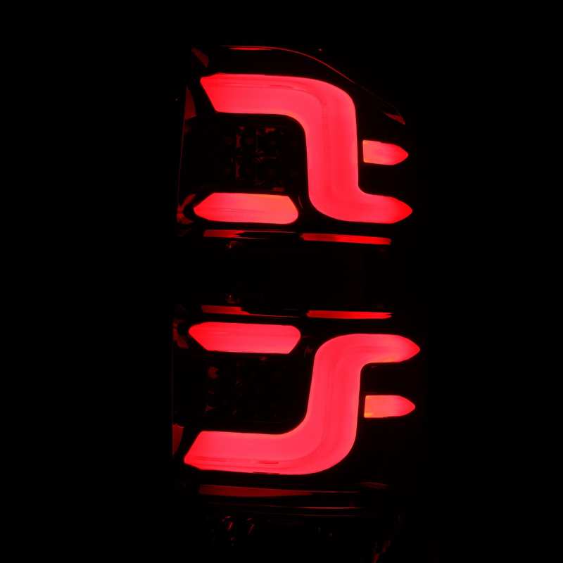 AlphaRex 14-20 Toyota Tundra PRO-Series LED Tail Lights Jet Black - Striker Modified