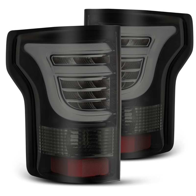 AlphaRex 15-17 Ford F-150 (Excl Models w/Blind Spot Sensor) PRO-Series LED Tail Lights Jet Black - Striker Modified