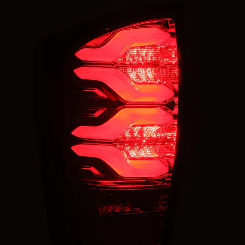 AlphaRex 16-20 Toyota Tacoma PRO-Series LED Tail Lights Red Smoke - Striker Modified
