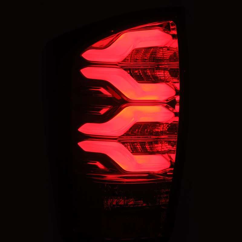 AlphaRex 16-20 Toyota Tacoma PRO-Series LED Tail Lights Red Smoke - Striker Modified