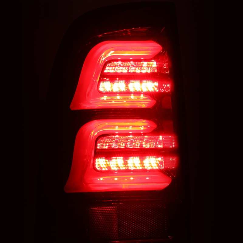 AlphaRex 97-03 Ford F-150 (Excl 4 Door SuperCrew Cab) PRO-Series LED Tail Lights Red Smoke - Striker Modified