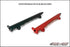 AMS Performance 08-15 Mitsubishi EVO X CNC Machined Aluminum Fuel Rail w/Pulsation Dampener - Red - Striker Modified