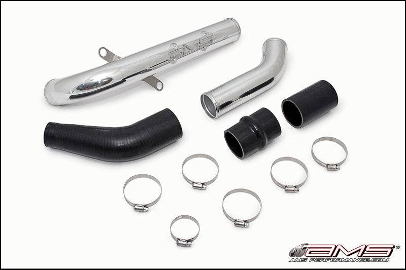 AMS Performance 08-15 Mitsubishi EVO X Upper I/C Pipe - Black Powder Coat - Striker Modified