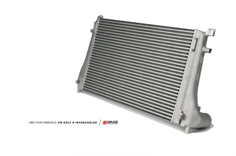 AMS Performance 2015+ VW Golf R MK7 Front Mount Intercooler Upgrade w/Cast End Tanks - Striker Modified