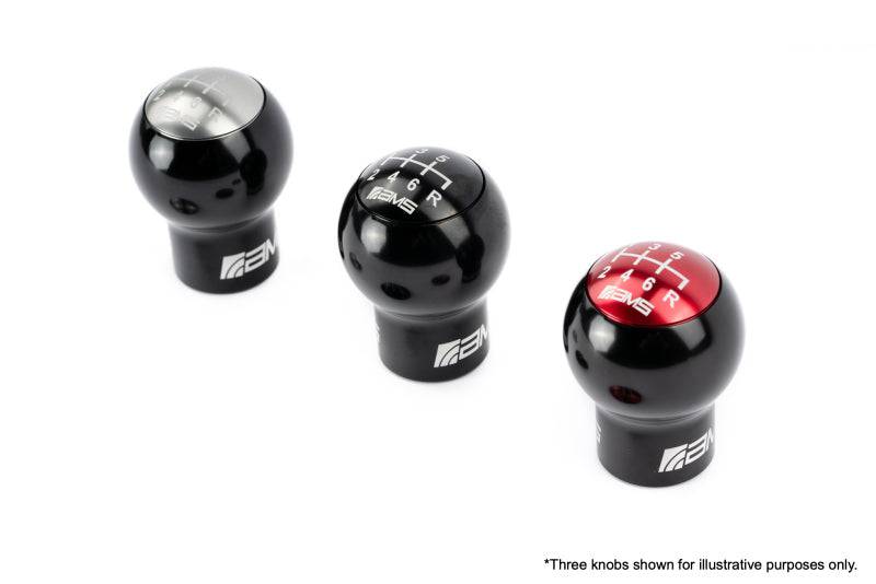 AMS Performance Subaru WRX/STi 6-Speed Billet Shift Knob (Incl Red, Black, & Gunmetal Cap) - Striker Modified
