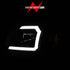 ANZO 00-04 Toyota Tundra (Fits Reg/Acc Cab Only) Crystal Headlights w/Light Bar Black w/Corner Light - Striker Modified