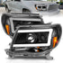 ANZO 05-09 Toyota Tacoma Projector Light Bar Style Headlights w/ C Light Bar - Striker Modified