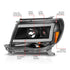 ANZO 05-09 Toyota Tacoma Projector Light Bar Style Headlights w/ C Light Bar - Striker Modified