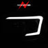 Anzo 06-09 Dodge RAM 1500/2500/3500 Headlights Black Housing/Clear Lens (w/ Light Bars) - Striker Modified