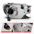 ANZO 12-15 Toyota Tacoma Projector Headlights - w/ Light Bar Switchback Black Housing - Striker Modified