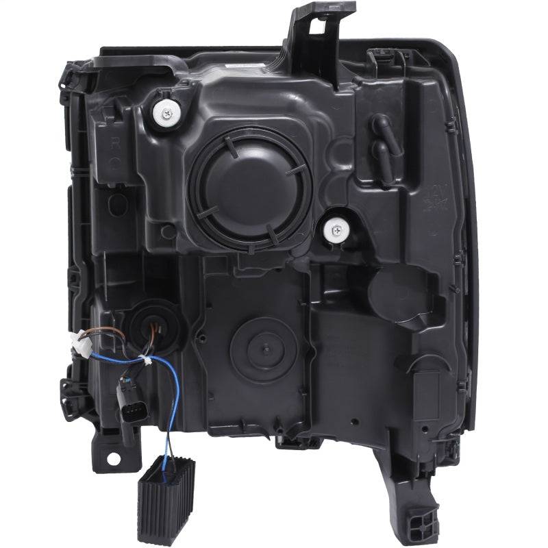 ANZO 16-17 Chevy Silverado 1500 Prjctr. Headlight Plank Styl. w/Amber (Only Work w/HID Equip. Truck) - Striker Modified