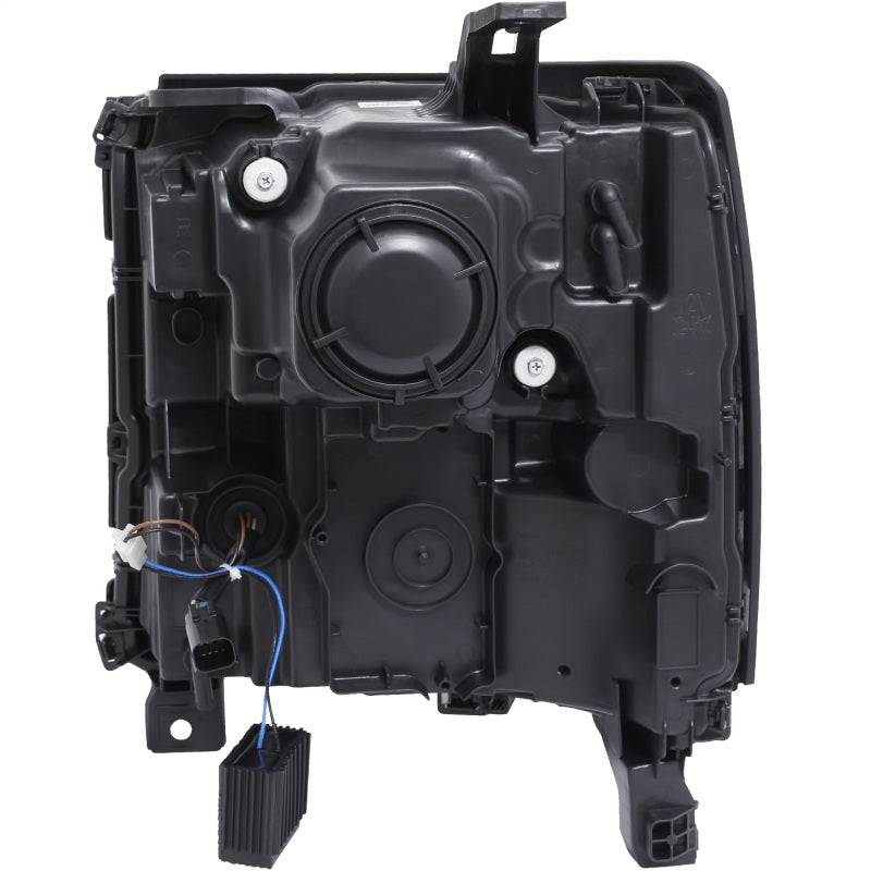 ANZO 16-17 Chevy Silverado 1500 Prjctr. Headlight Plank Styl. w/Amber (Only Work w/HID Equip. Truck) - Striker Modified