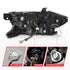 ANZO 16-22 Toyota Tacoma LED Projector Headlights w/ Light Bar Sequential Black Housing w/Initiation - Striker Modified