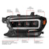 ANZO 16-22 Toyota Tacoma SR/SR5 ONLY Full LED Proj Headlights w/Light Bar Seq. Blk w/Initiation Lgt - Striker Modified