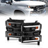 ANZO 19-22 Chevrolet Silverado 1500 LED Proj HL w/Lgt Bar SwBk Seq. Blk w/In. Light - Passenger Side - Striker Modified