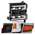ANZO 19-22 Chevrolet Silverado 1500 LED Proj HL w/Lgt Bar SwBk Seq. Blk w/In. Light - Passenger Side - Striker Modified