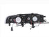 ANZO 1990-1993 Honda Accord Projector Headlights w/ Halo Black 1pc - Striker Modified